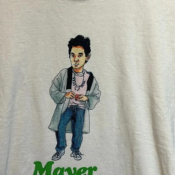 2019 john mayer world tour merch concert t-shirt unisex MED short sleeve - Picture 3 of 9